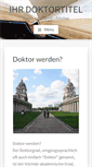 Mobile Screenshot of ihr-doktortitel.ch
